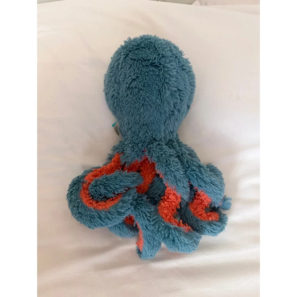 Manhattan Toy Company Teal Blue Coral Orange Octopus Plush Stuffed Animal 2020